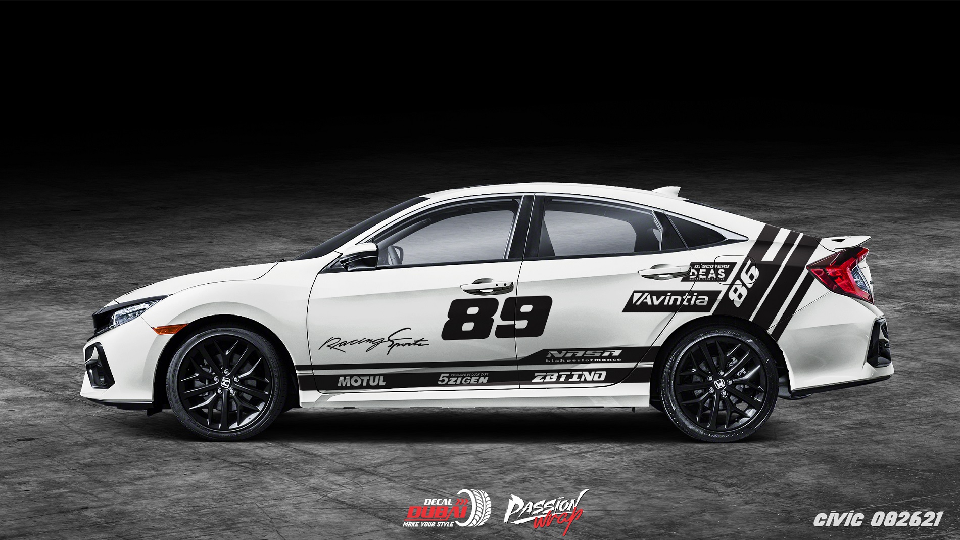 tem dán xe honda civic - Hình 3