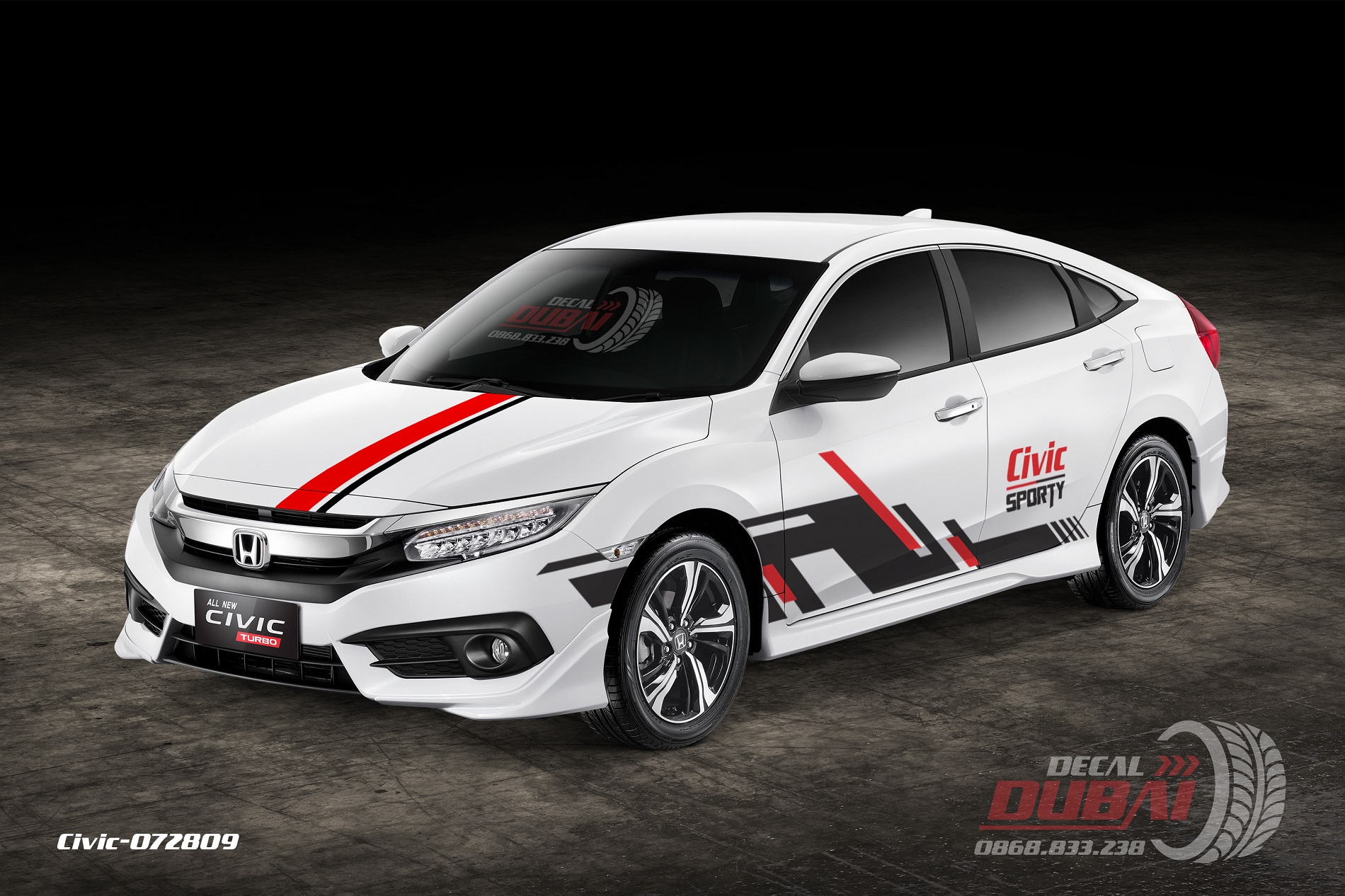 tem dán xe honda civic - Hình 4