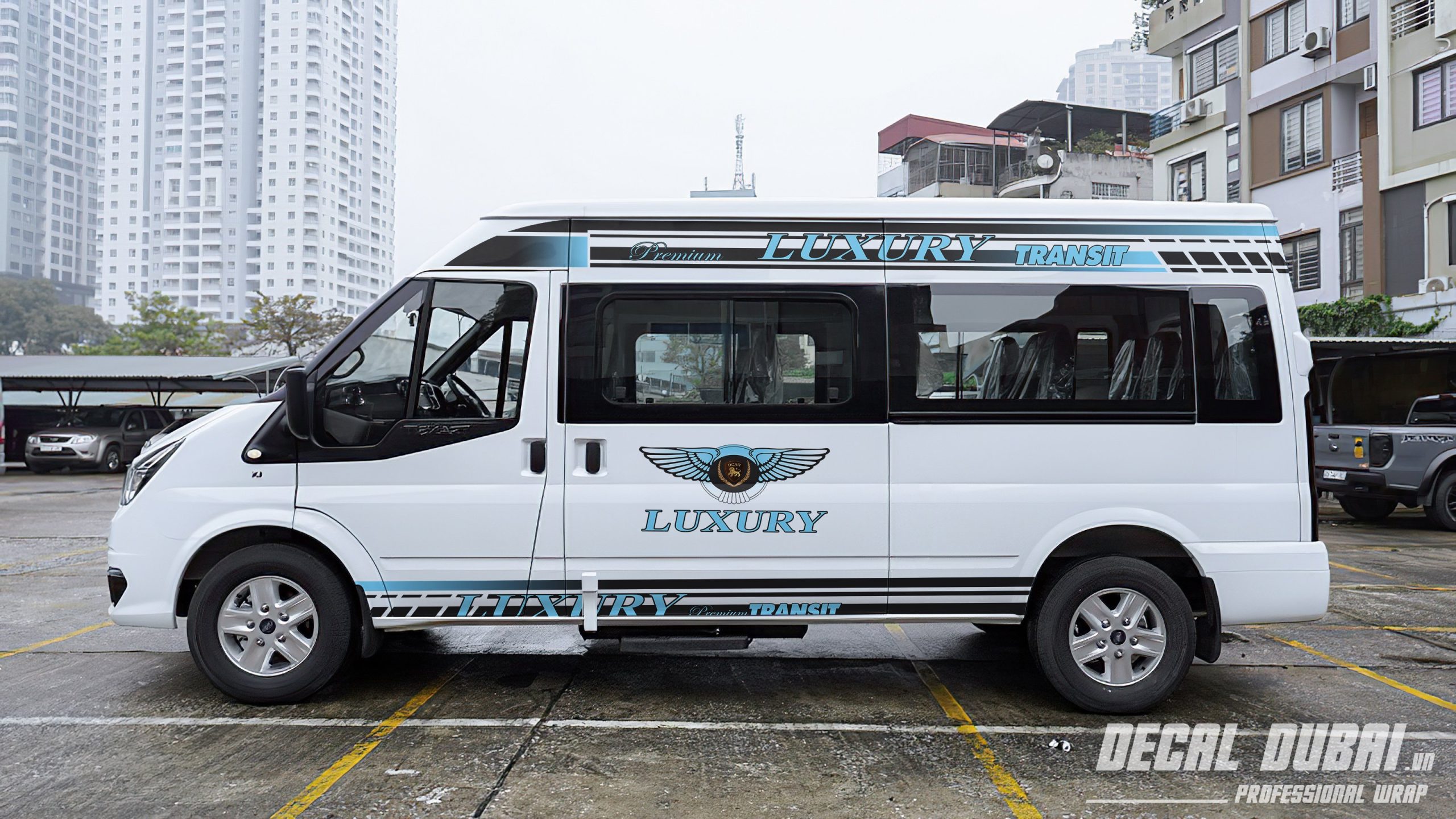 tem xe ford transit đẹp - Hình 4