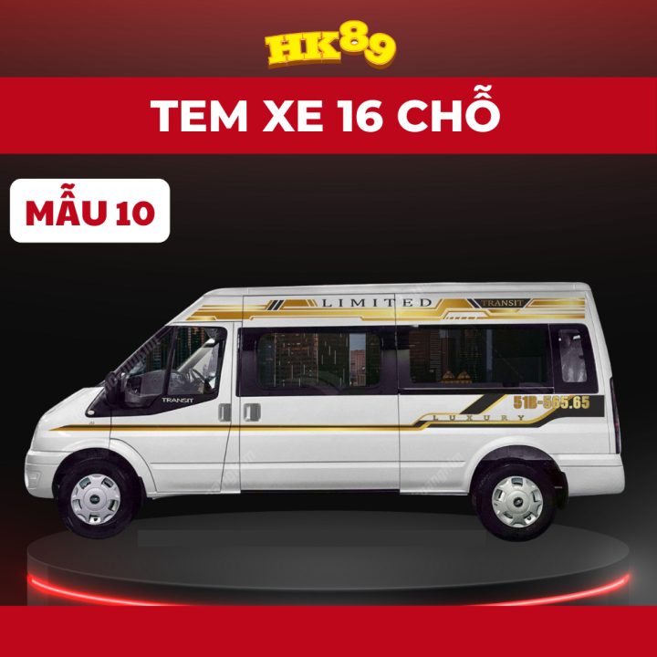 tem xe ford transit luxury - Hình 3