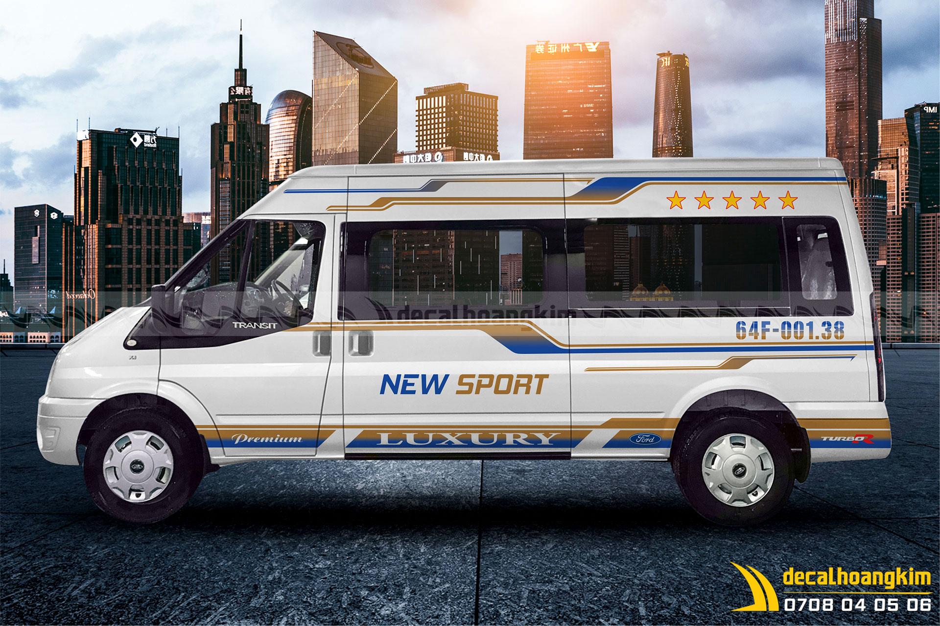 tem xe ford transit luxury - Hình 4