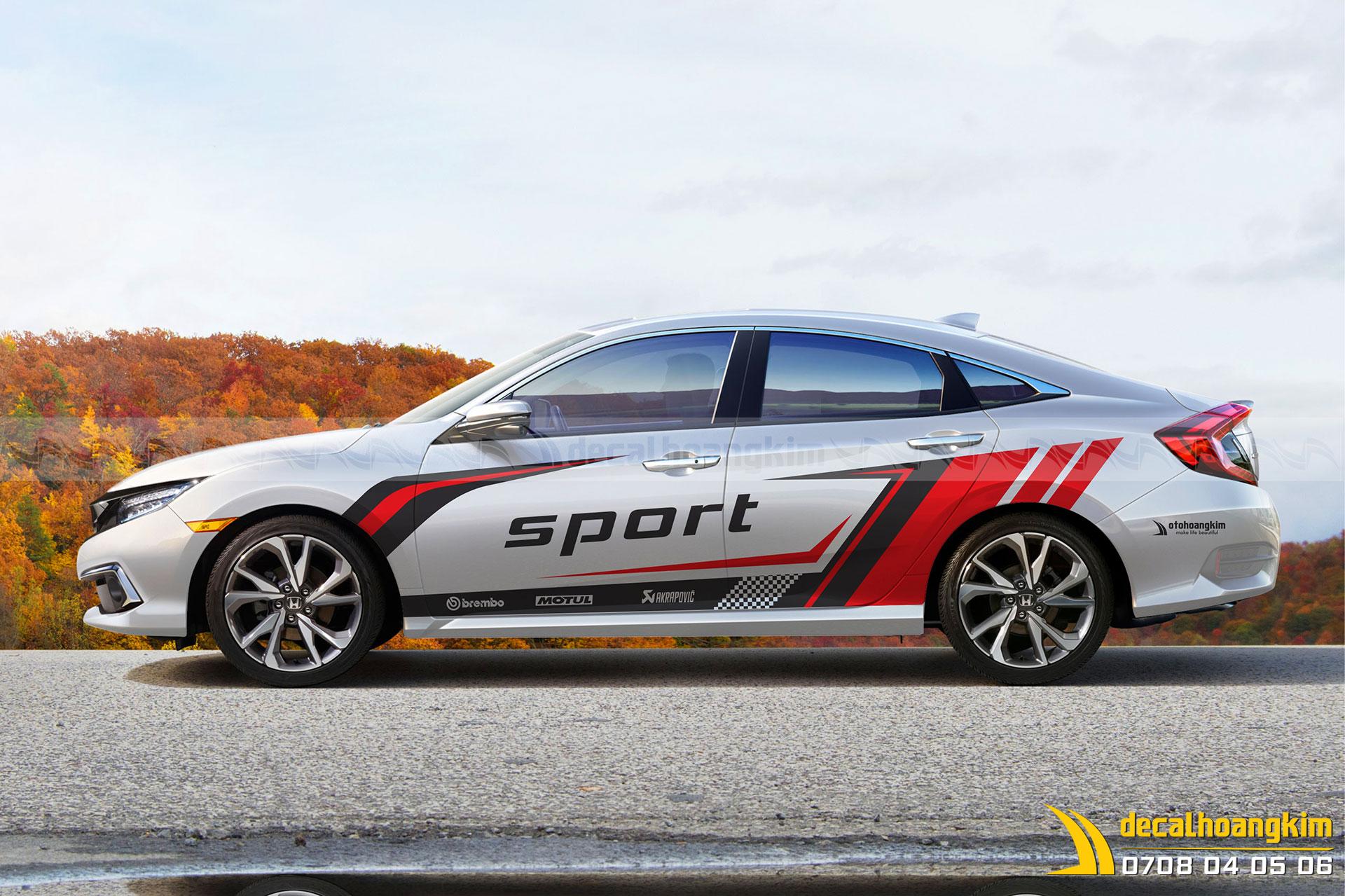 tem xe honda civic - Hình 5