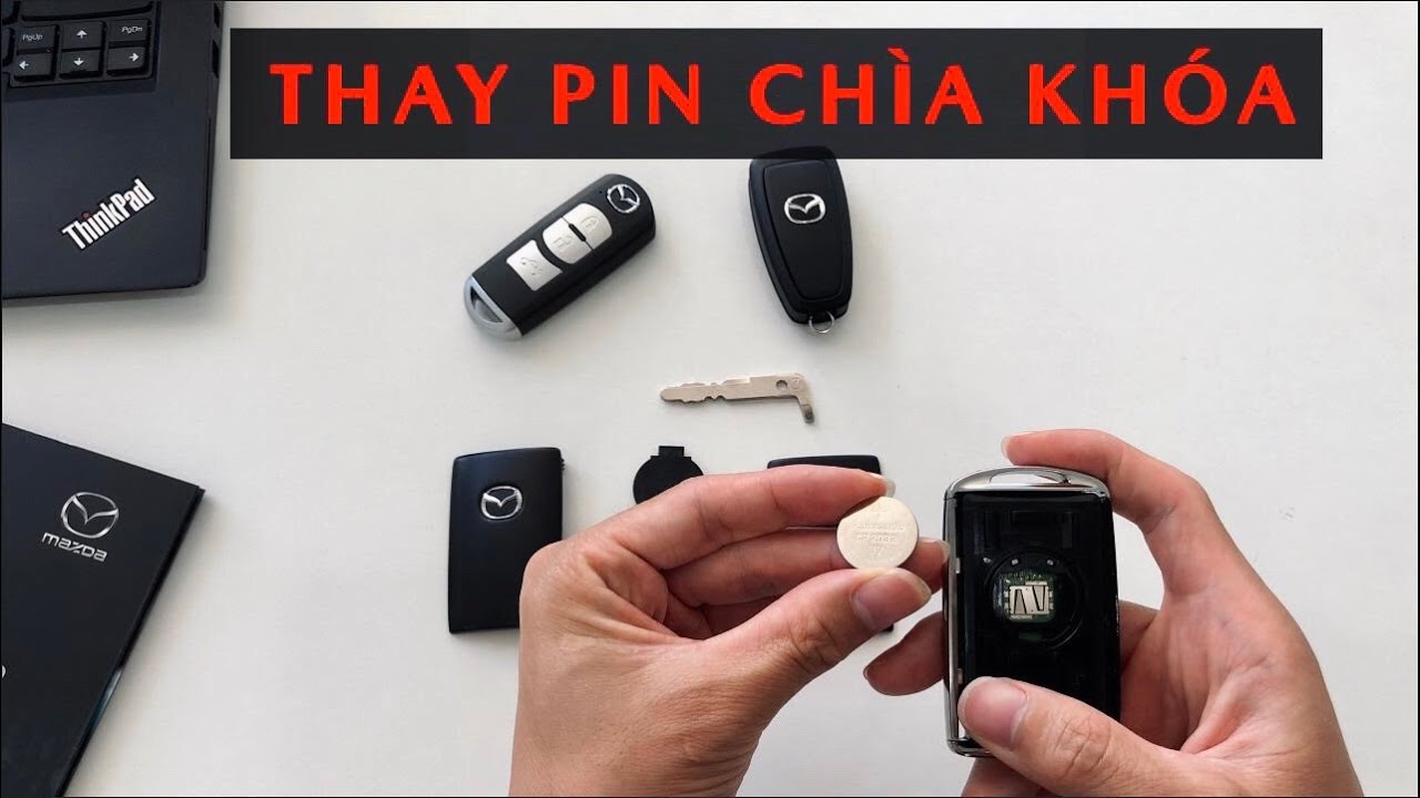 thay pin chìa khóa mazda - Hình 1