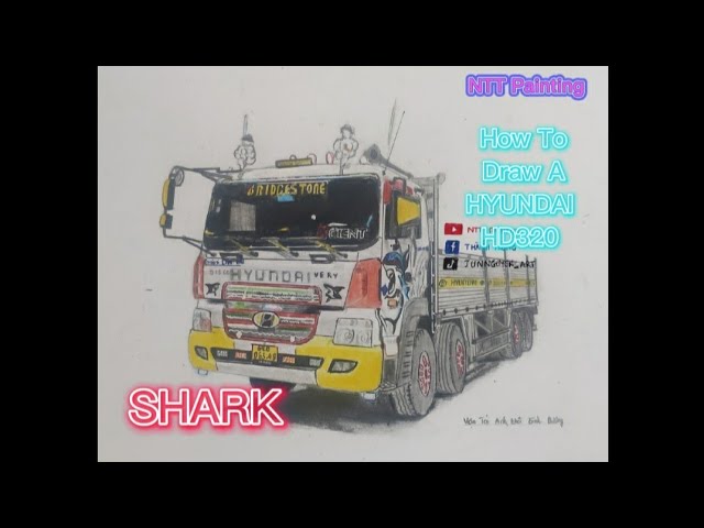 vẽ xe tải hyundai - Hình 3