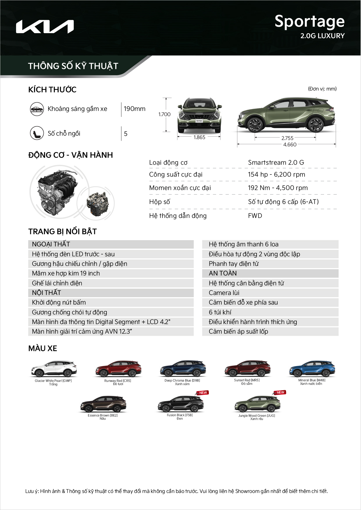 các phiên bản kia sportage - Hình 4