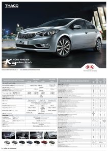 kia k3 2014 thông số kỹ thuật
