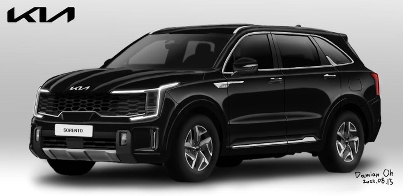 kia sorento 2023 lộ bản vẽ thiết kế cho năm sau - Hình 1
