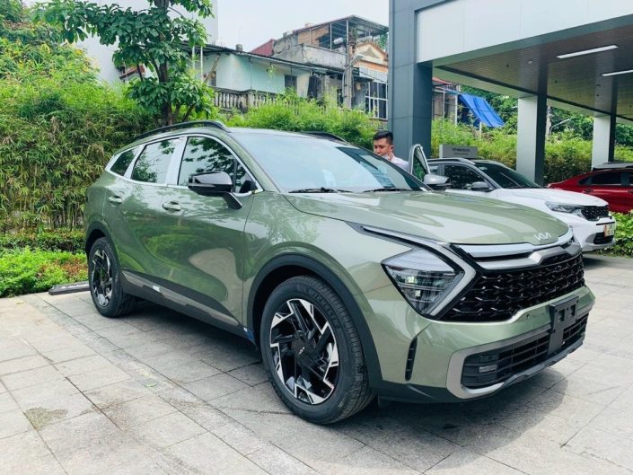 kia sportage xanh rêu - Hình 5