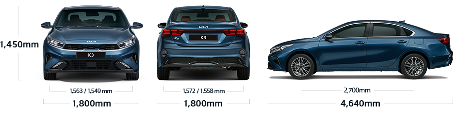 kích thước kia k3 2024 - Hình 2