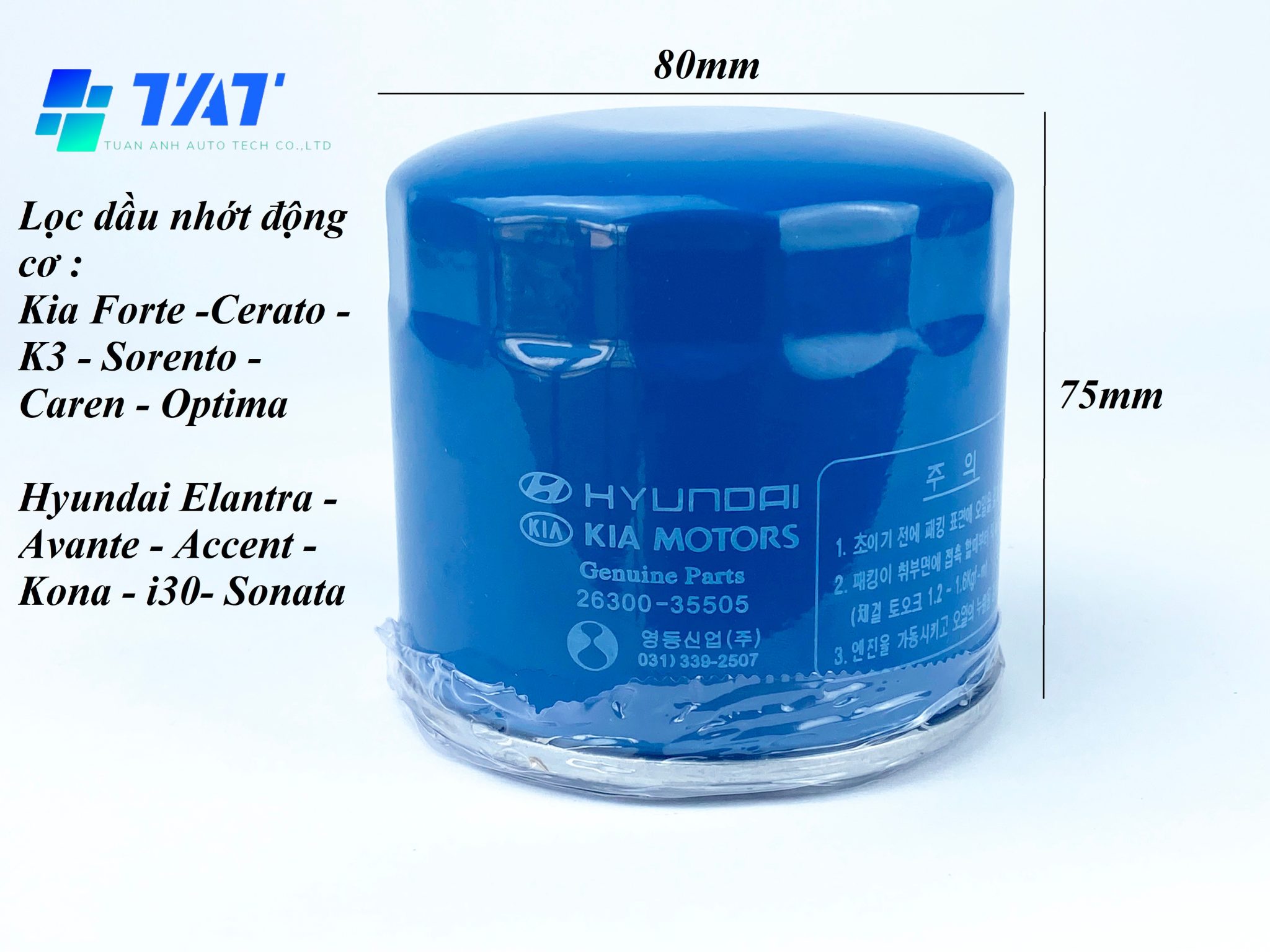 lọc nhớt kia k3 - Hình 5