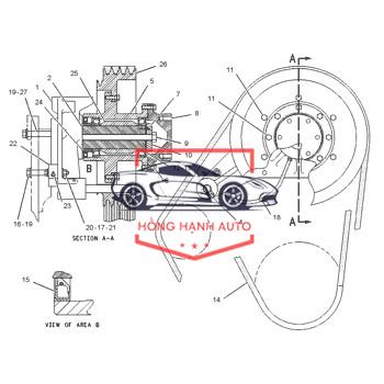 sơ đồ dây curoa nissan navara - Hình 4