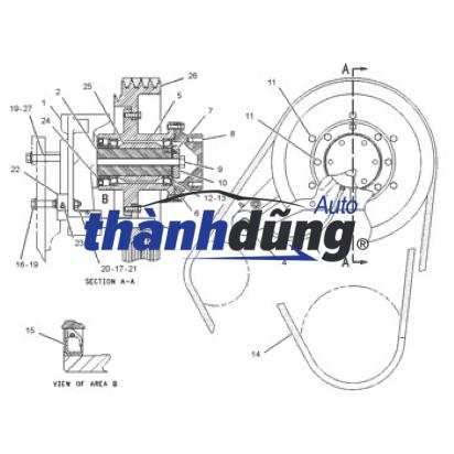 sơ đồ dây curoa nissan navara - Hình 5