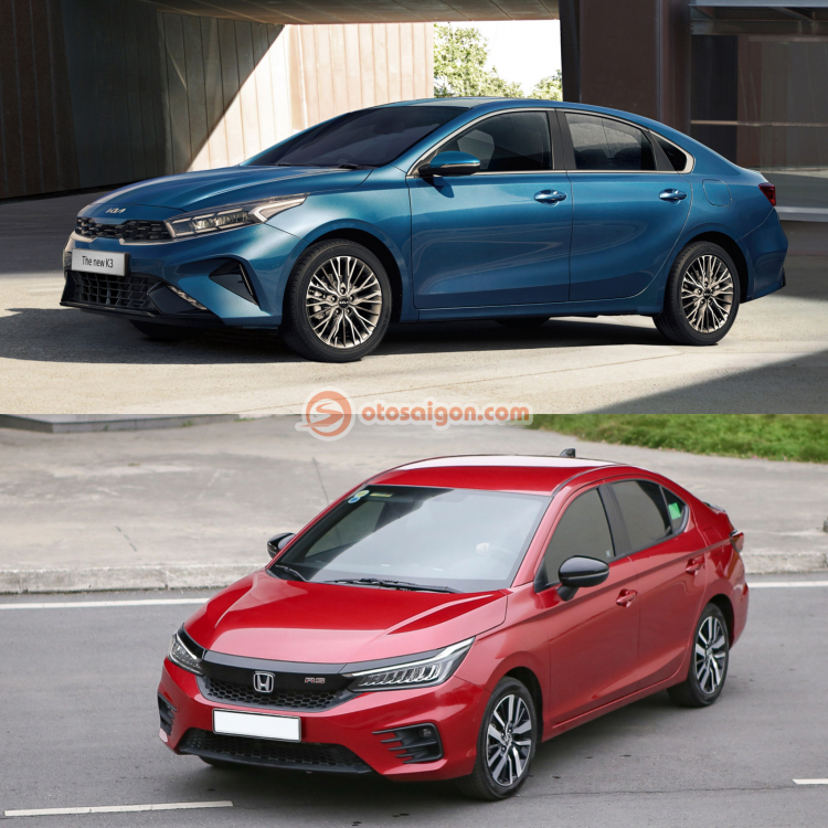 so sánh kia k3 và honda city - Hình 4