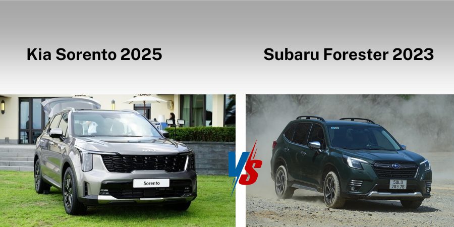 so sánh subaru forester và kia sorento