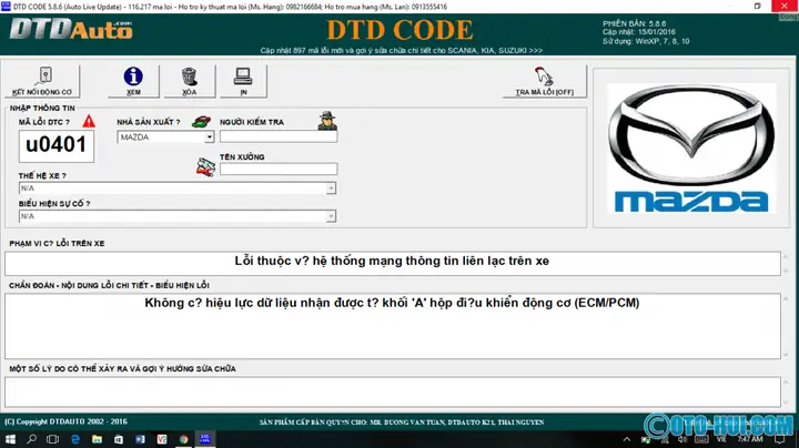 U0401 Mazda Bt-50: Nguyên Nhân Và Cách Khắc Phục Chi Tiết