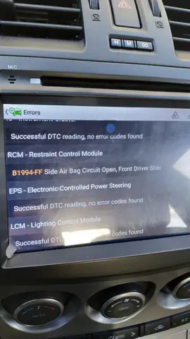 B1994 Mazda 3: Hiểu Rõ Mã Lỗi, Nguyên Nhân & Cách Xử Lý Chi Tiết