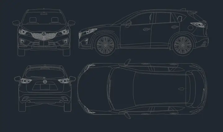 Bản Vẽ Cad Xe Mazda 3s: Khám Phá Chi Tiết Kỹ Thuật & Ứng Dụng Thực Tế