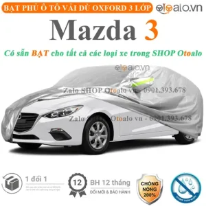 So Sánh 5 Mẫu Bạt Phủ Xe Mazda 3 Tốt Nhất Cho Mọi Thời Tiết