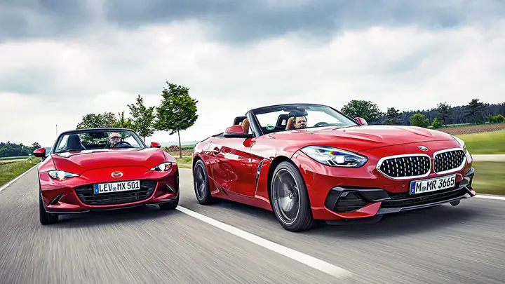 Bmw Z4 Vs Mazda Mx-5: So Sánh Hai "chiến Mã" Xe Thể Thao Mui Trần