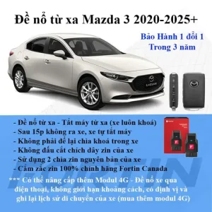 Hướng Dẫn Sử Dụng Xe Mazda 3 Chi Tiết