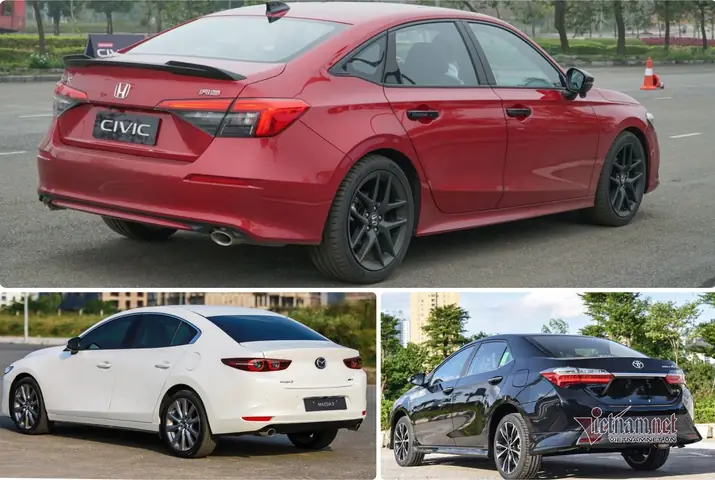 So Sánh Mazda 6, Civic, Altis: Chọn Xe Nào Cho Gia Đình Việt?