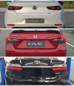 So Sánh Mazda 6, Civic, Altis: Chọn Xe Nào Cho Gia Đình Việt?
