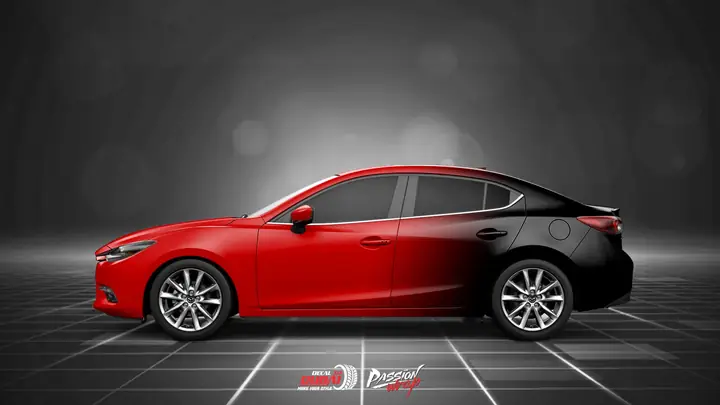 Dán Xe Mazda Đỏ Đen: Biến Tấu Ngoại Thất Độc Đáo Và Sang Trọng