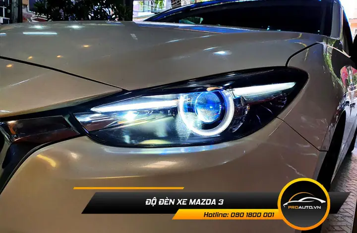 Hướng Dẫn Nâng Cấp Độ Đèn Mazda 3 Với Bóng Led, Xenon, Laser