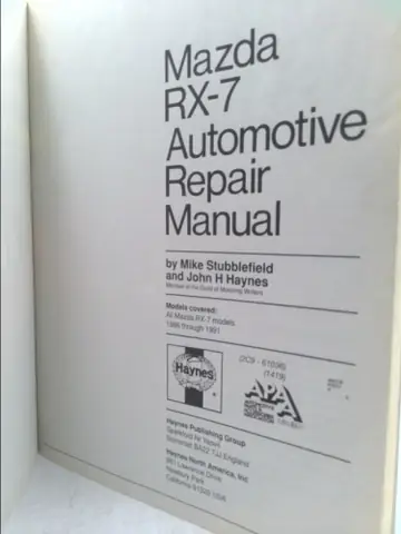 Hướng Dẫn Tra Cứu & Sử Dụng Sổ Tay Sửa Chữa Ô Tô John Harold Haynes Cho Mazda Rx-7
