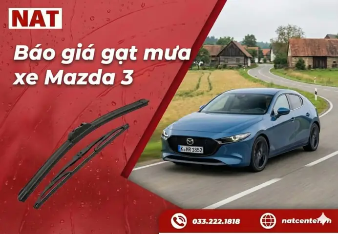 Kích Thước Gạt Mưa Mazda 3: Hướng Dẫn Chọn Lọc & Thay Thế Đúng Chuẩn