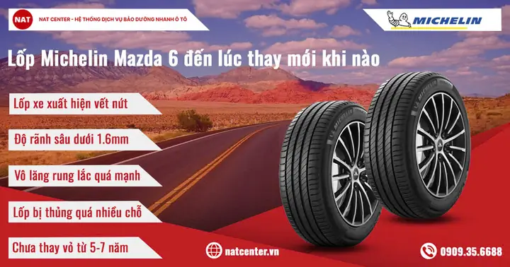 Hướng Dẫn Chọn Lốp Xe Mazda 6 Phù Hợp Nhất