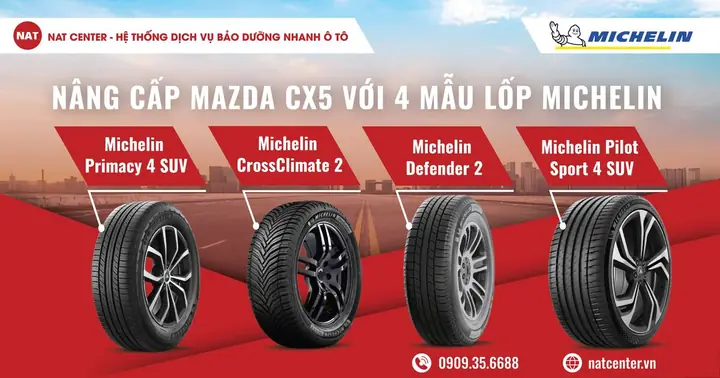 Lốp Michelin Sport 3 Cho Mazda Cx-5: Nâng Tầm Trải Nghiệm Lái, An Toàn Vượt Trội