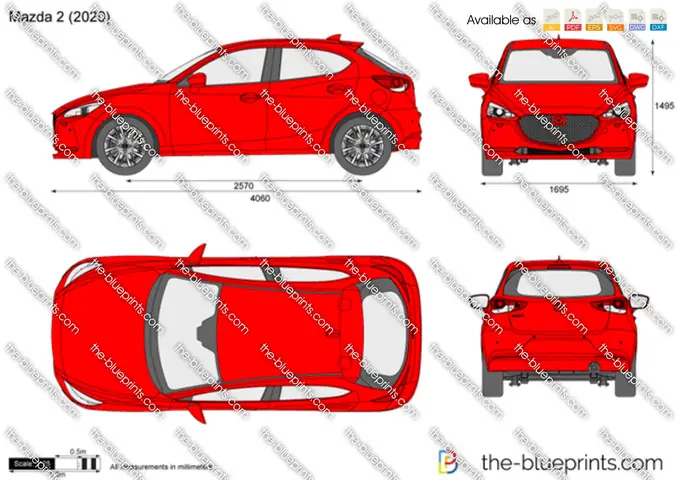 Mazda 2 Blueprint: Bản Thiết Kế Kỹ Thuật Chi Tiết Cần Biết