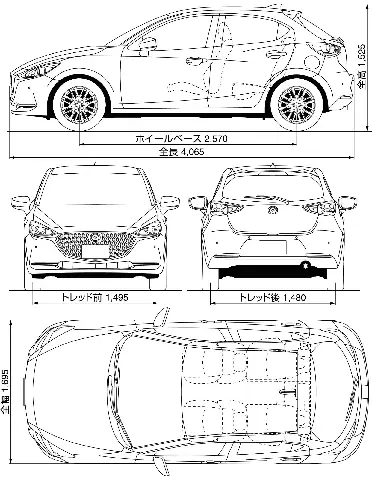 Mazda 2 Blueprint: Bản Thiết Kế Kỹ Thuật Chi Tiết Cần Biết