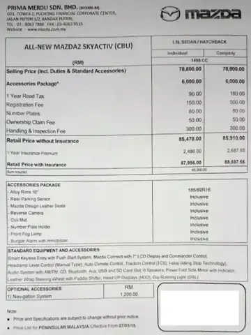 Hướng Dẫn Tính Chi Phí Bảo Dưỡng Định Kỳ Mazda 2 Cho Mọi Chủ Xe