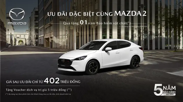 Tổng Hợp Ưu Đãi Mazda 2 Tháng Này – Giảm Tới 50 Triệu & Quà Tặng Hấp Dẫn