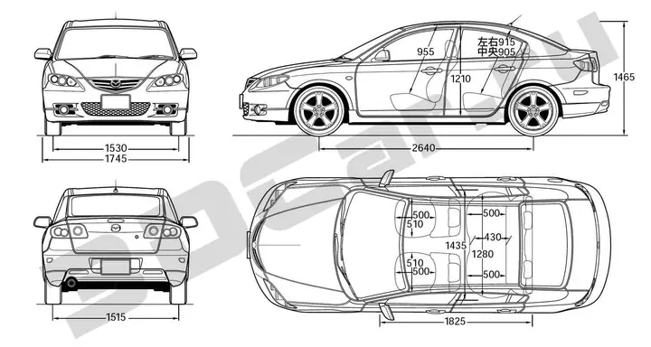 Mazda 3 Sport 2008: Khám Phá Bản Vẽ Kỹ Thuật Và Những Điều Cần Biết