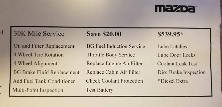 Hướng Dẫn Đầy Đủ Dịch Vụ 30.000 Dặm Mazda Cho Chủ Xe Mới