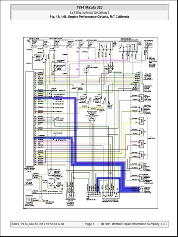 Sơ Đồ Điện Mazda 323 Năm 2000: Hướng Dẫn Chi Tiết Cho Người Sử Dụng