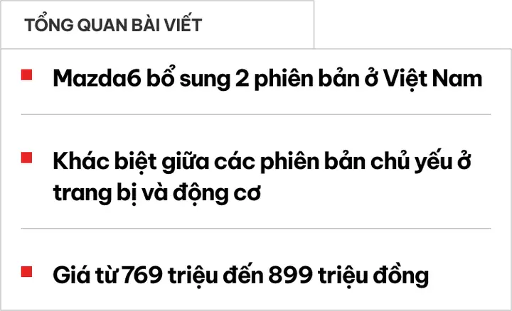 Mazda 6 2.0 Và 2.5: Đâu Là Sự Khác Biệt Cốt Lõi Khiến Bạn Phải Cân Nhắc?