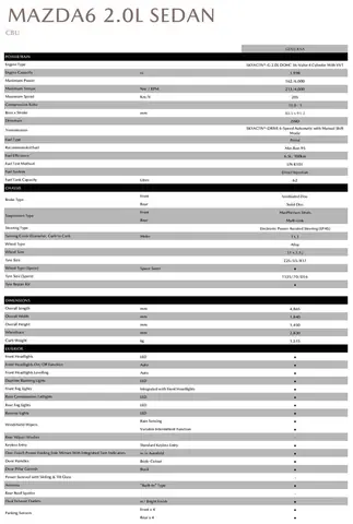 Thông Số Kỹ Thuật Mazda 6: Đặc Điểm Chi Tiết Từ Động Cơ Đến An Toàn Thông Số Kỹ Thuật Mazda 6: Đặc Điểm Chi Tiết Từ Động Cơ Đến An Toàn