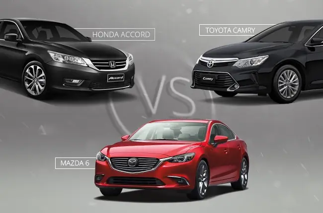 Mazda 6 Vs Camry Vs Accord: Đâu Là "vua" Trên Đường Phố Việt Nam?