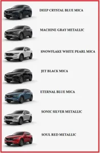 Mazda Colour Chart: Tổng Hợp Đầy Đủ Các Màu Xe Mazda