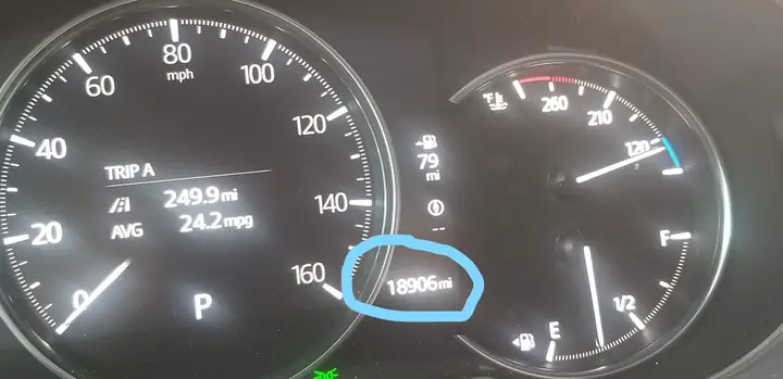 Vị Trí Và Hiển Thị Odometer Mazda Cx-5
