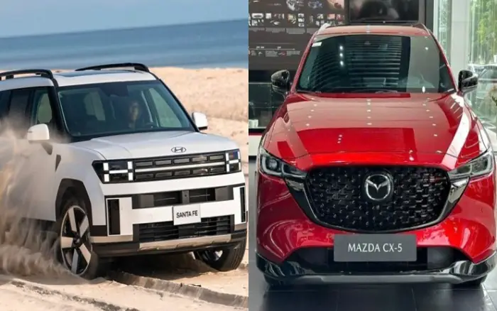Mazda Cx-5 Hay Santa Fe: Xe Nào Hợp Gia Đình 4 Người?