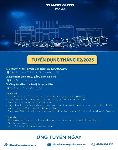 Hướng Dẫn Chi Tiết Tuyển Dụng Mazda Đắk Lắk – Các Vị Trí, Yêu Cầu & Cách Nộp Hồ Sơ Hướng Dẫn Chi Tiết Tuyển Dụng Mazda Đắk Lắk – Các Vị Trí, Yêu Cầu & Cách Nộp Hồ Sơ