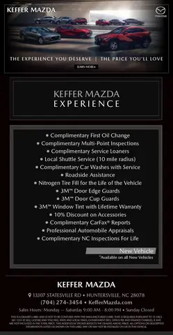Keffer Mazda Huntersville: Đại Lý Mazda Số 1 North Charlotte