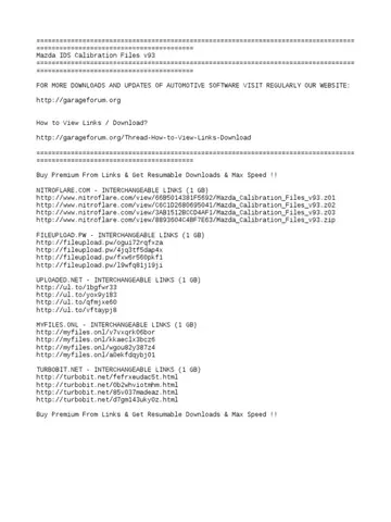 Mazda Ids Calibration Files: Tải, Sử Dụng & Phiên Bản
