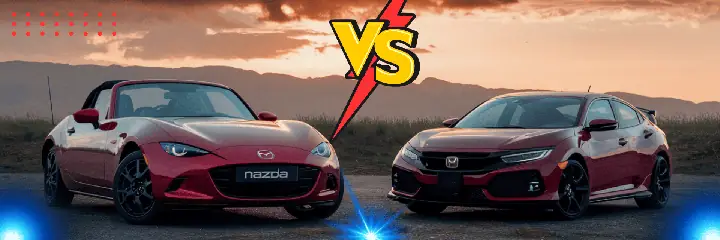 Mazda Miata Hay Honda Civic: Cuộc Đối Đầu Kinh Điển Cho Người Yêu Xe