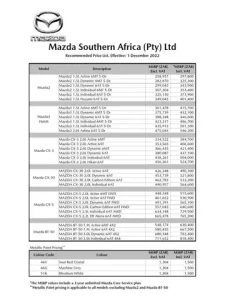 Bảng Giá Mazda 2026: Cập Nhật Đầy Đủ Và Chi Tiết Từng Dòng Xe